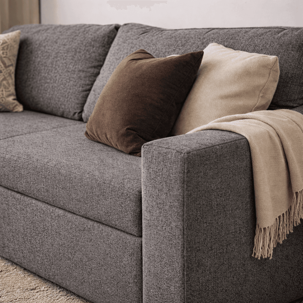 Sillón Chenille Metal frente