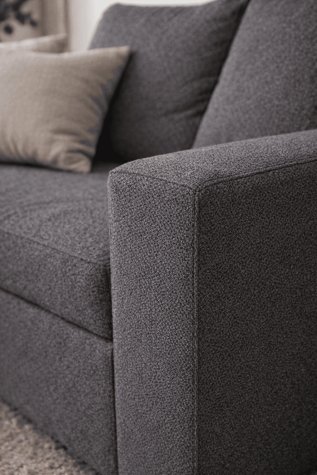 Sillón Chenille Metal lateral